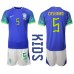 Brazílie Casemiro #5 Dětské Oblečení Venkovní Dres MS 2022 Krátkým Rukávem (+ trenýrky)